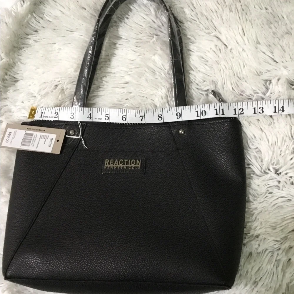 Kenneth Cole Reaction Premstar Double Handle Tote Black New with tags - Picture 3 of 12